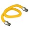 Flextron Gas Line Hose 5/8'' O.D.x60'' Len 1/2" FIP Fittings Yellow Coated Stainless Steel Flexible Connector FTGC-YC12-60B - alternate 1